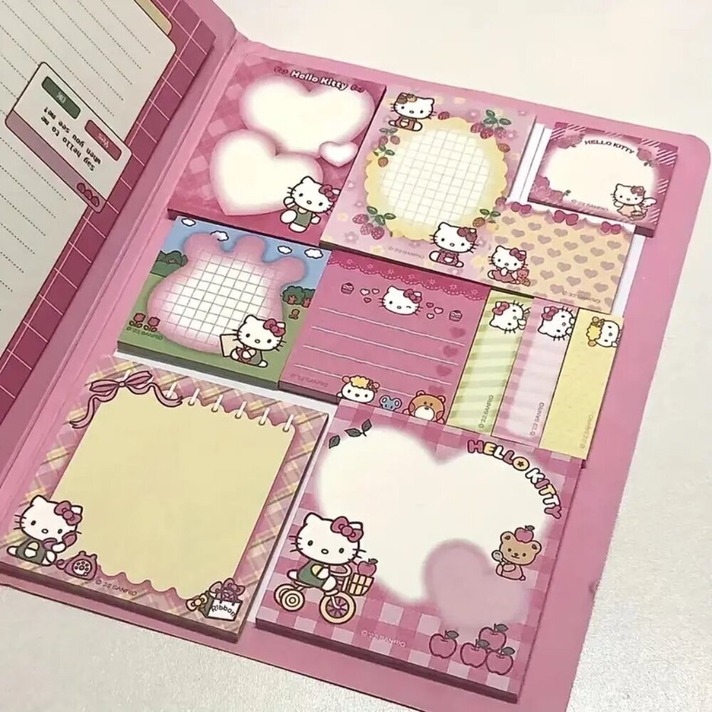 #FAM-070 Hello Kitty NoteBook Notepad Sticky Note Book - You Choose - Picture 9 of 9